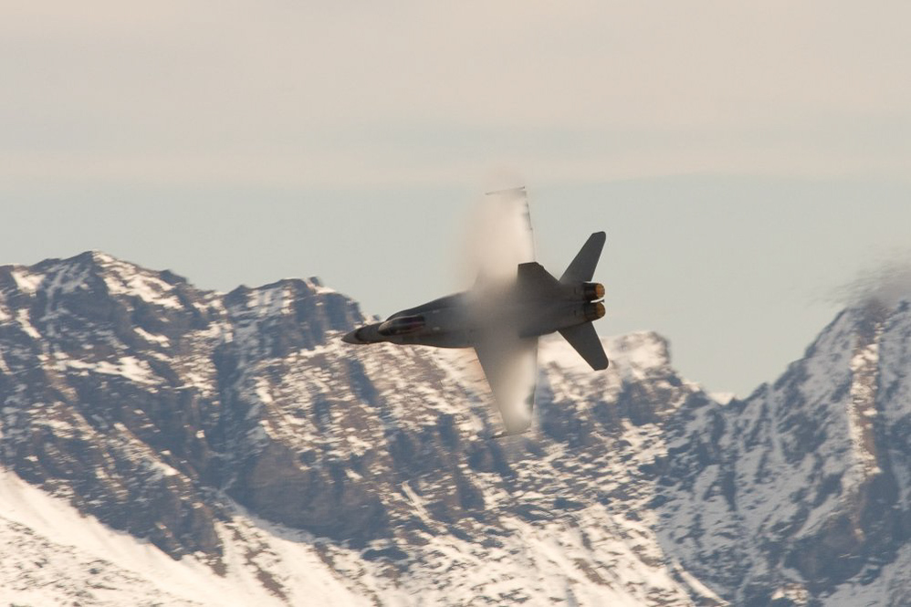 Axalp08 - ©MD - 054 - Übungsschiessen mit 4 Hornets am Vormittag