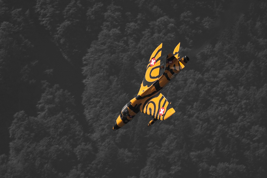Zigermeet - 104 - Kurz vor meienm Wanderziel - der Tiger-Hunter in der Luft