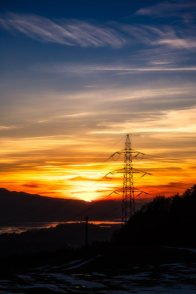 fruehling21 - 04 - Sonnenuntergang ueber dem Zuerichsee