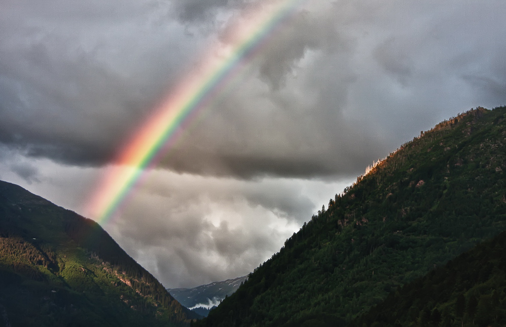 Querschnitt 007 - Regenbogen über dem Kleintal