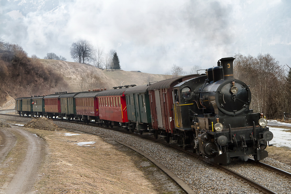 ss-027 - Dampfzug ohne Oberleitung